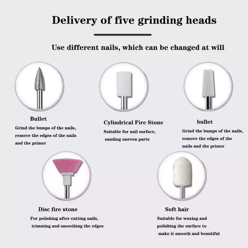 Electric Gel Polish Remover, Nail Art Professional Nail Drill Machine, Manicure Tool Ceramic Nail File Tools, Professional Manicure Machine, Mini Electric Manicure Art Pen Electric Gel Polish Remover, Nail Art Professional Nail Drill Machine, Manicure Tool Ceramic Nail File Tools, Professional Manicure Machine, Mini Electric Manicure Art Pen